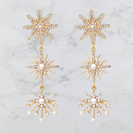 "Sparkling Christmas Snowflake Earrings" "Festive Women's Accessory" "Perfect Seasonal Jewelry" "Colorful Holiday Collection" "Trendy Christmas Snowflake Earrings"