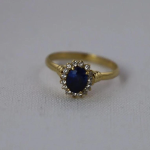 Princess Diana Blue Sapphire Ring