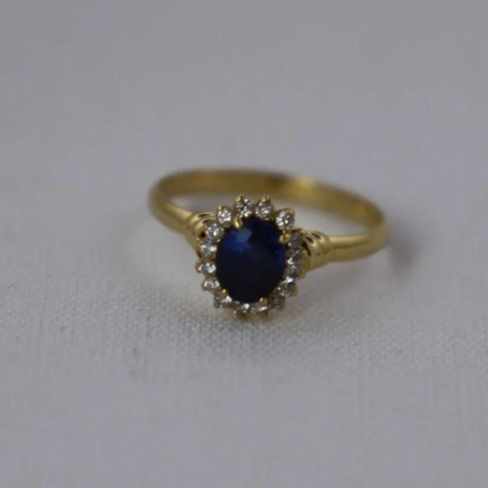 Princess Diana Blue Sapphire Ring