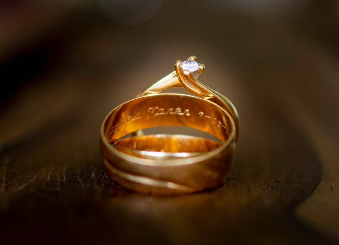 Photo gold ring